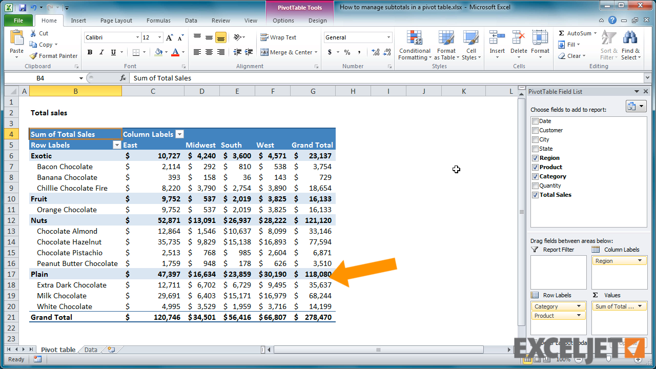Excel Pivot Table Remove Subtotals Brokeasshome Com